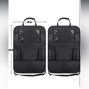 Car Backseat Organizer with 10" Table Holder, 9 Storage‎ Pockets Seat Back